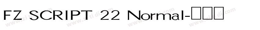 FZ SCRIPT 22 Normal字体转换